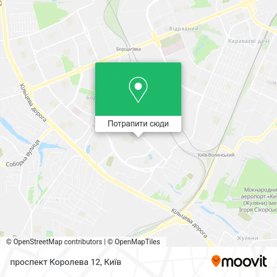 Карта проспект Королева 12