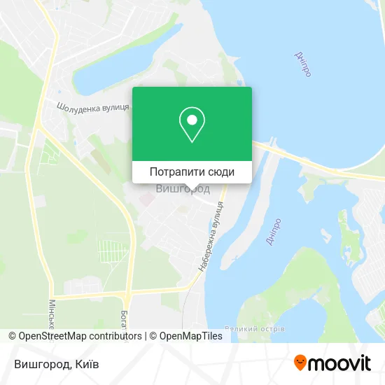Карта Вишгород