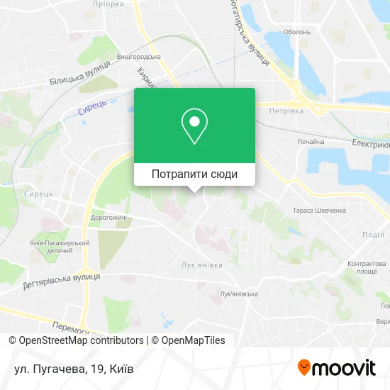 Карта ул. Пугачева, 19