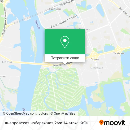 Карта днепровская набережная 26ж 14 этаж