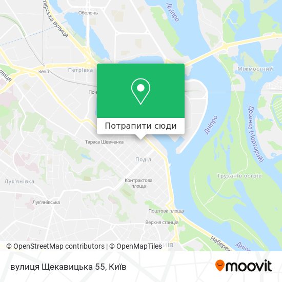 Карта вулиця Щекавицька 55