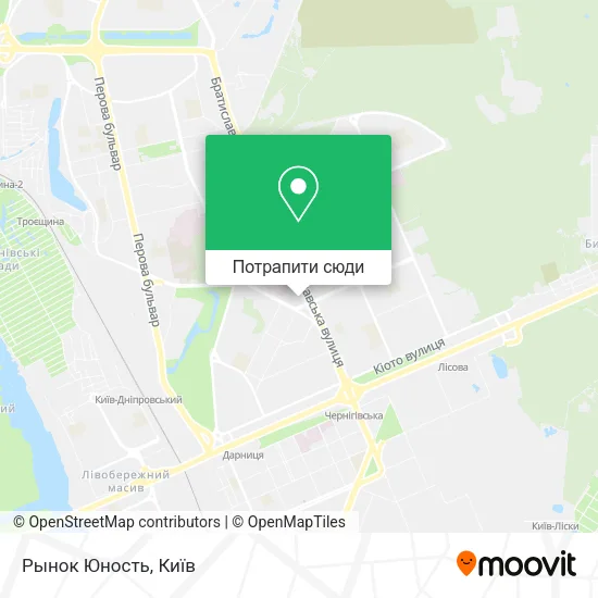 Карта Рынок Юность