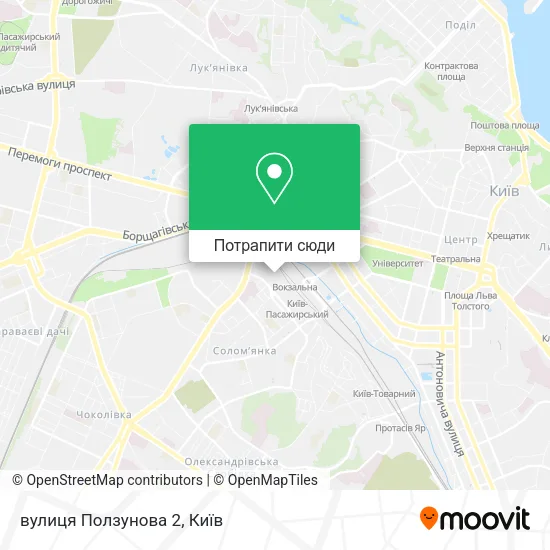 Карта вулиця Ползунова 2