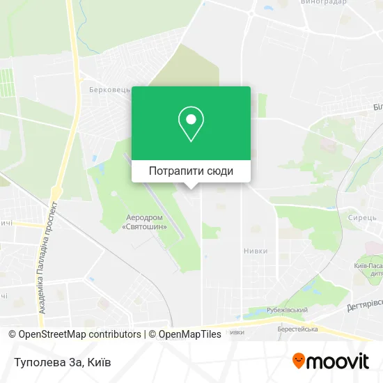 Карта Туполева 3а