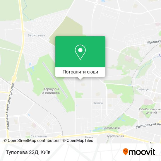 Карта Туполева 22Д