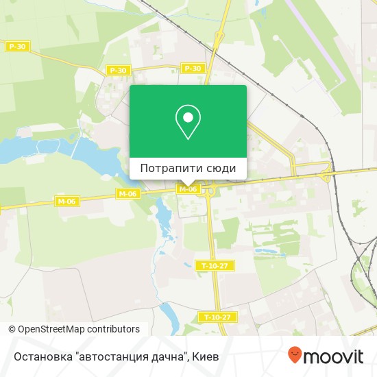Карта Остановка "автостанция дачна"
