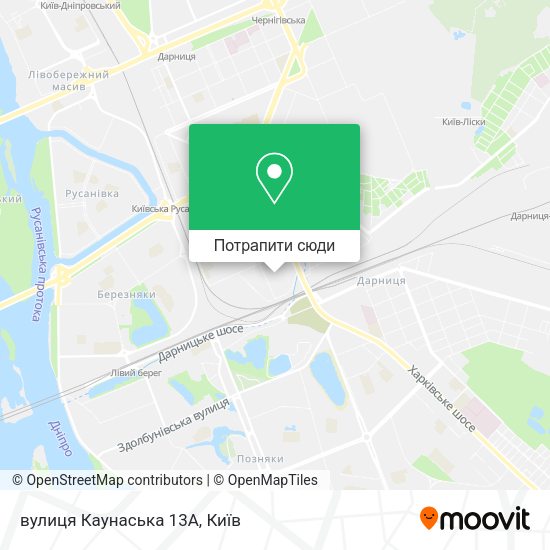Карта вулиця Каунаська 13А