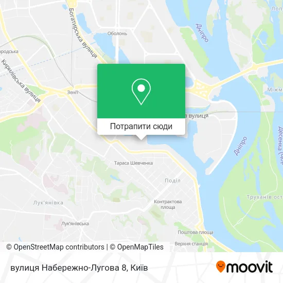 Карта вулиця Набережно-Лугова 8