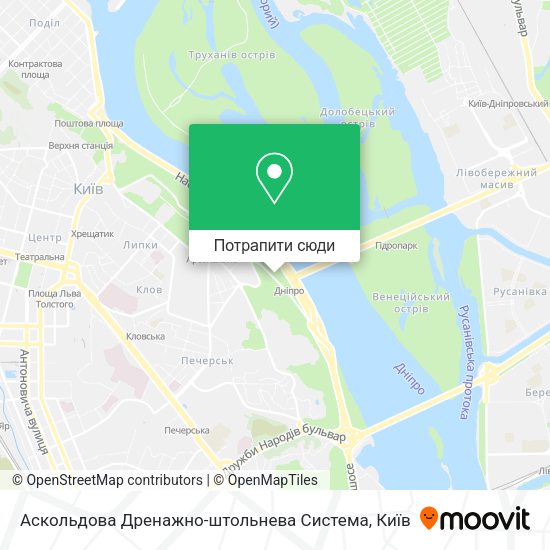 Карта Аскольдова Дренажно-штольнева Система