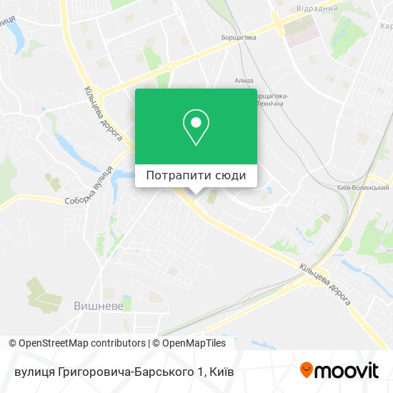 Карта вулиця Григоровича-Барського 1