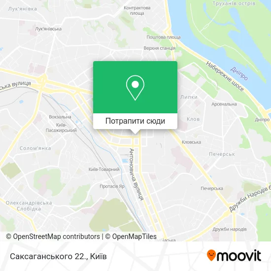 Карта Саксаганського 22.