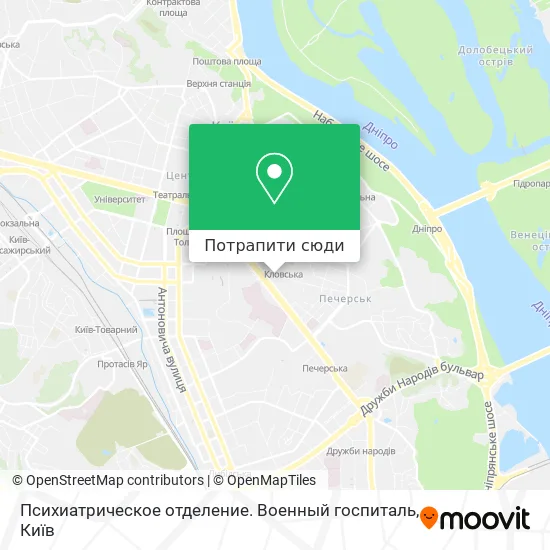 Карта Психиатрическое отделение. Военный госпиталь