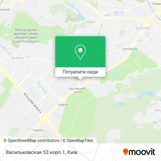 Карта Васильковская 53 корп.1