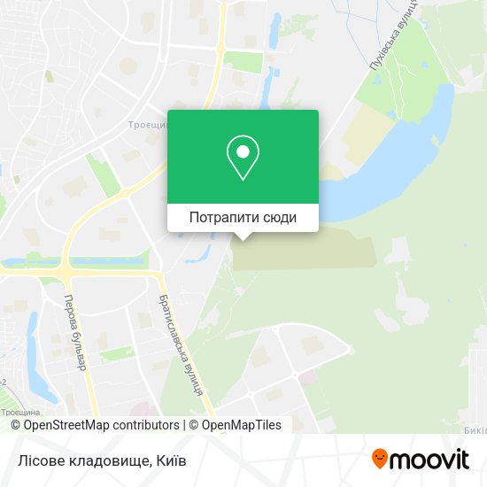 Карта Лісове кладовище