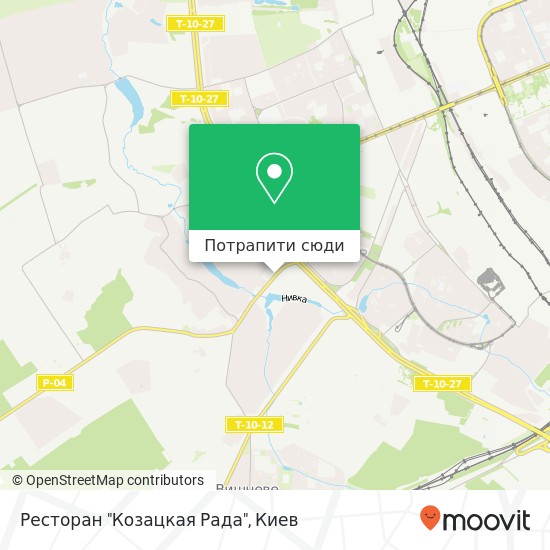Карта Ресторан "Козацкая Рада"