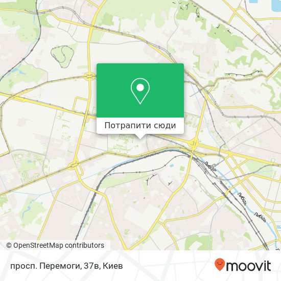 Карта просп. Перемоги, 37в