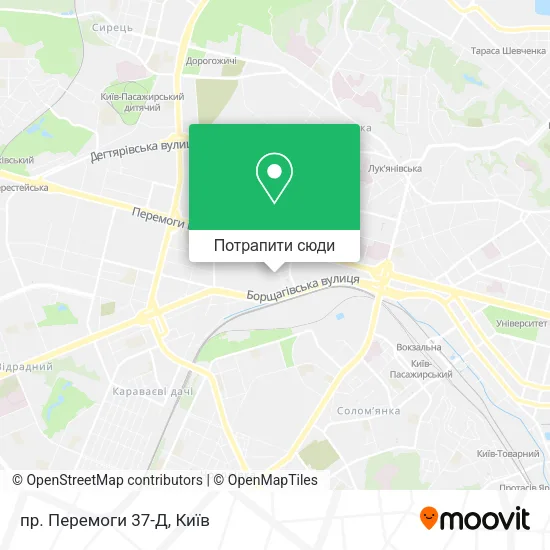 Карта пр. Перемоги 37-Д