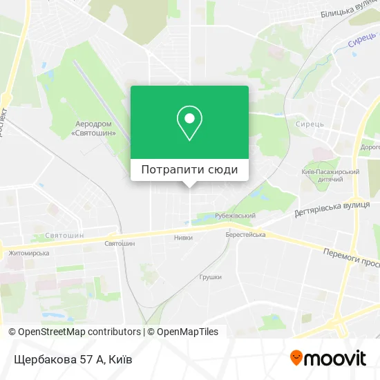 Карта Щербакова 57 А