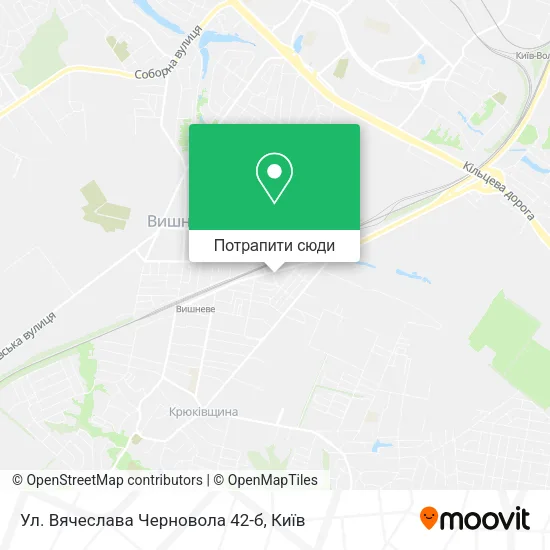 Карта Ул. Вячеслава Черновола 42-б