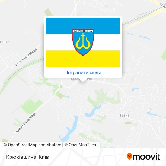 Карта Крюківщина