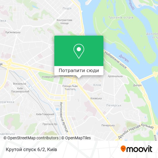 Карта Крутой спуск 6/2