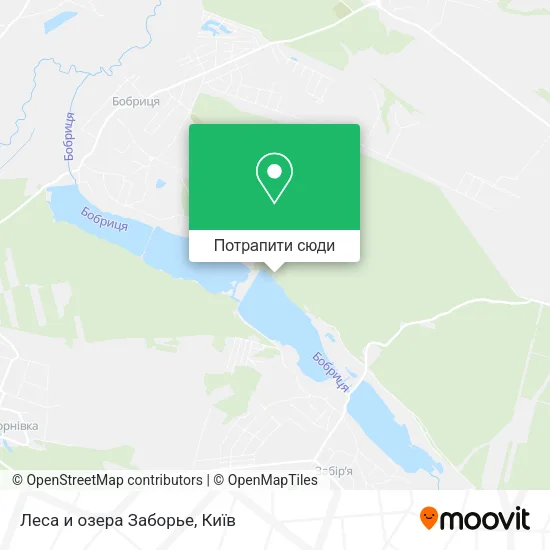 Карта Леса и озера Заборье
