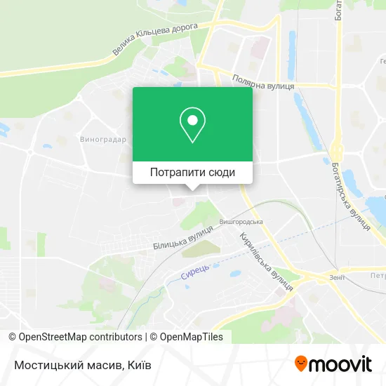 Карта Мостицький масив