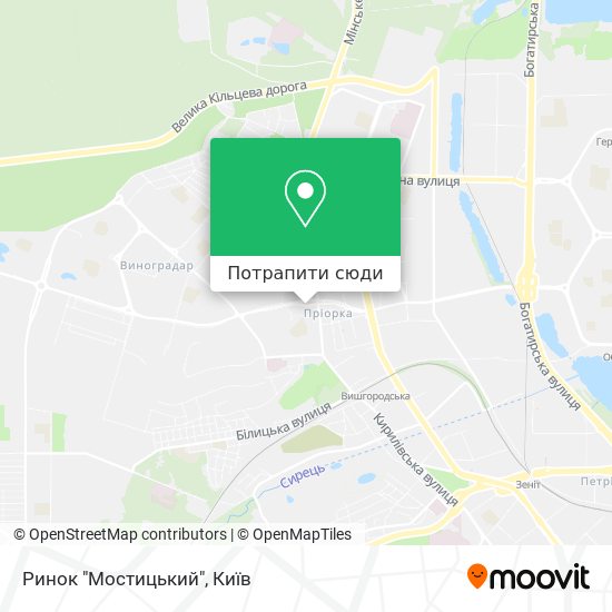 Карта Ринок "Мостицький"