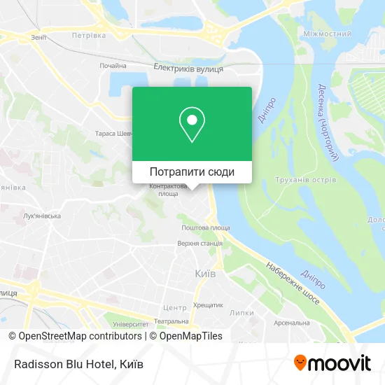 Карта Radisson Blu Hotel