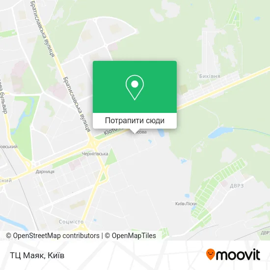 Карта ТЦ Маяк