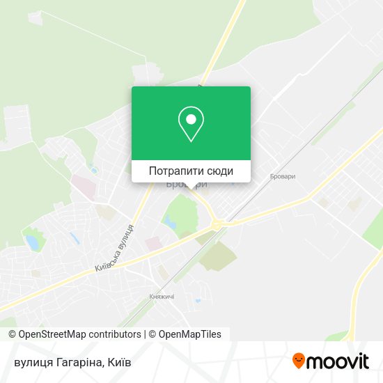 Карта вулиця Гагаріна
