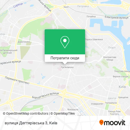 Карта вулиця Дегтярівська 3