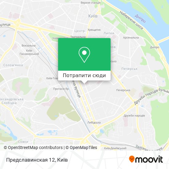 Карта Предславинская 12