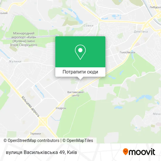 Карта вулиця Васильківська 49
