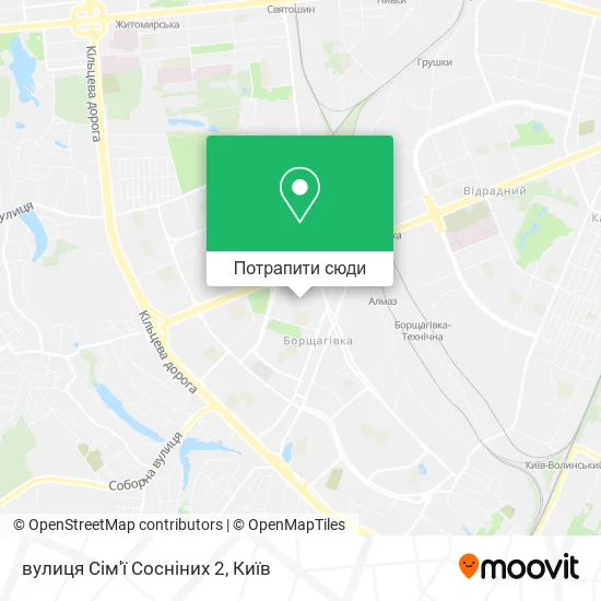 Карта вулиця Сім'ї Сосніних 2