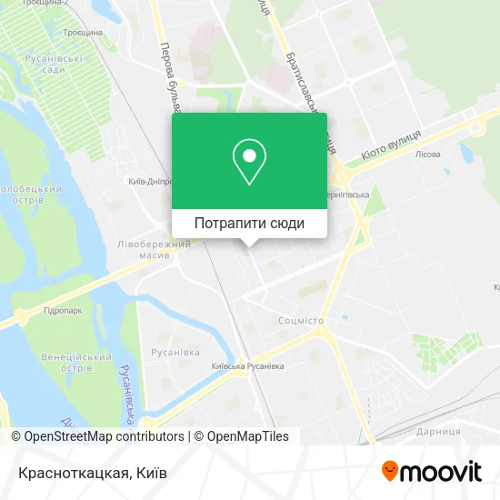 Карта Красноткацкая