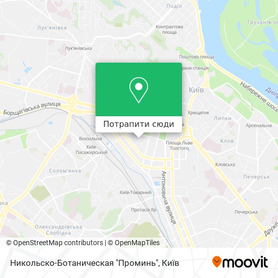 Карта Никольско-Ботаническая "Проминь"