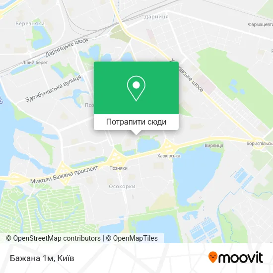 Карта Бажана 1м