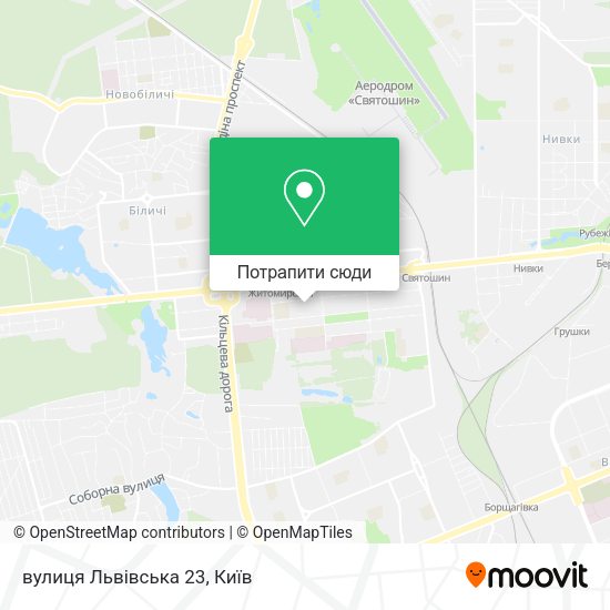 Карта вулиця Львівська 23