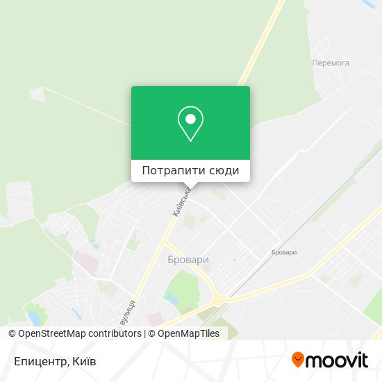 Карта Епицентр