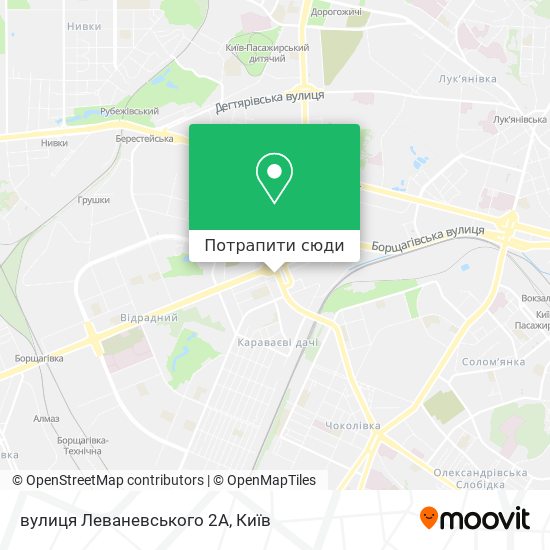 Карта вулиця Леваневського 2А