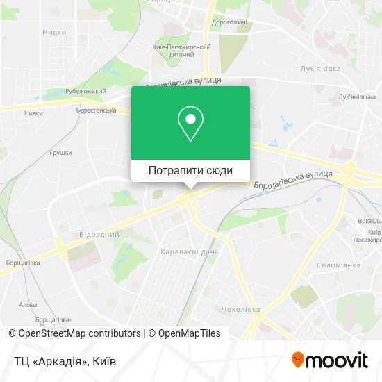 Карта ТЦ «Аркадія»