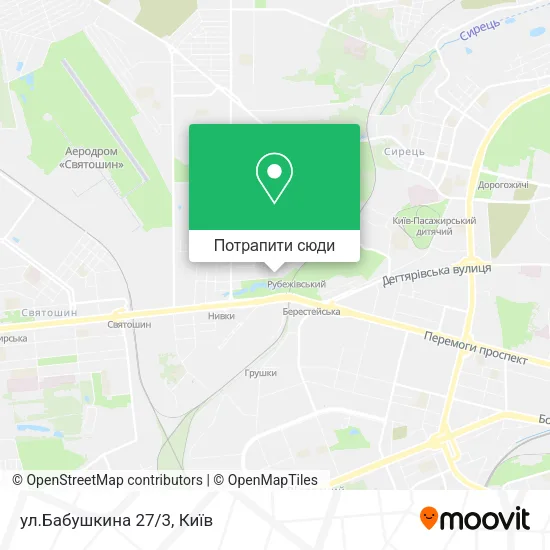 Карта ул.Бабушкина 27/3