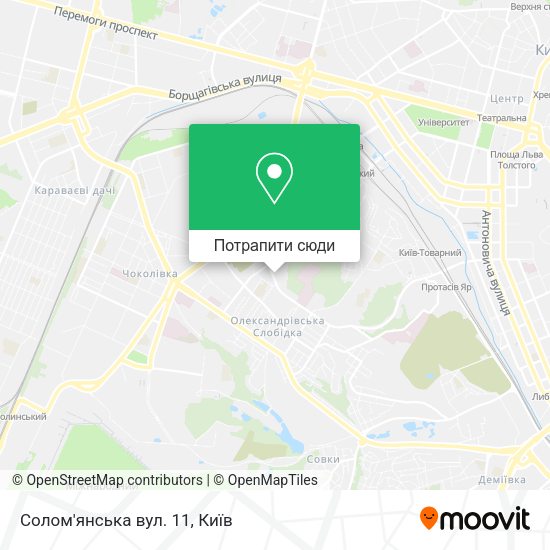 Карта Солом'янська вул. 11
