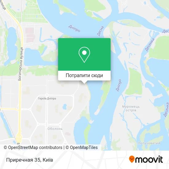 Карта Приречная 35
