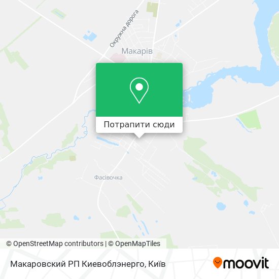 Карта Макаровский РП Киевоблэнерго