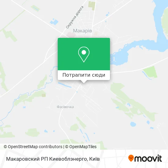 Карта Макаровский РП Киевоблэнерго