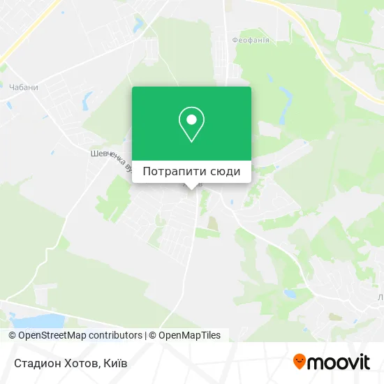 Карта Стадион Хотов