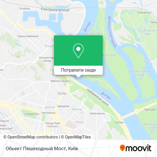 Карта Обьект Пешеходный Мост