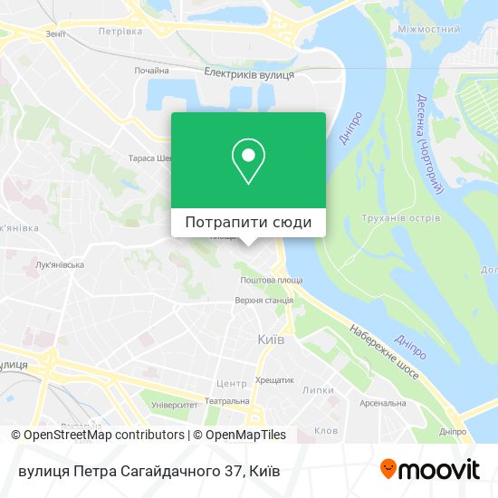 Карта вулиця Петра Сагайдачного 37